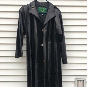 Vintage handmade Italian suede and leather duster